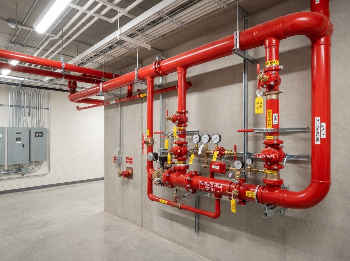 Fire suppression piping installation